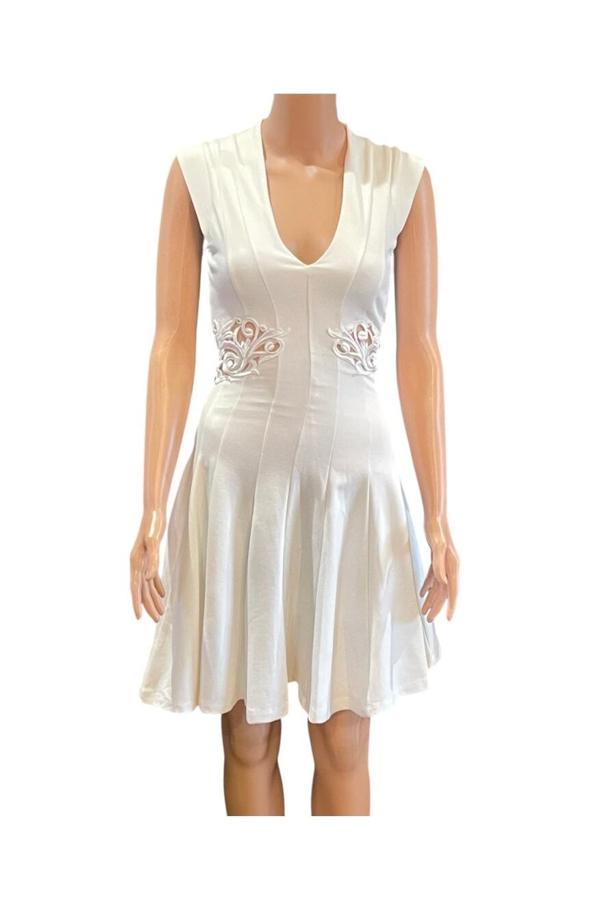 FRENCH CONNECTION Embroidered Lace White Dress Womens Sz 4